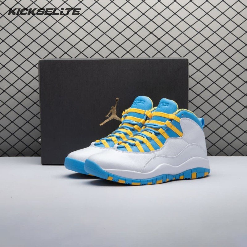 Air Jordan 10 OG Blue White Men's Air Jordan 10 OG Blue White Men's