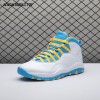 Air Jordan 10 OG Blue White Men's Air Jordan 10 OG Blue White Men's