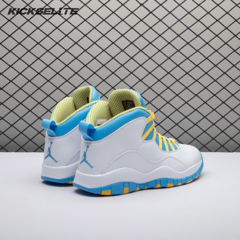 Air Jordan 10 OG Blue White Men's Air Jordan 10 OG Blue White Men's