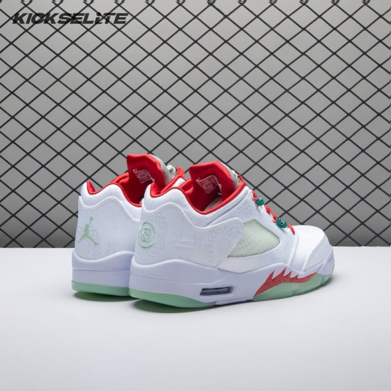 Jordan 5 Retro Low CLOT White Silk 20th Anniversary 1551183 Unisex Jordan 5 Retro Low CLOT White Silk 20th Anniversary 1551183 Unisex