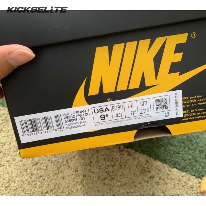 Air Jordan 1 High Retro OG 'Pollen' Men's