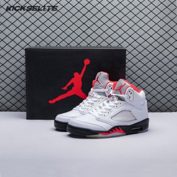 Jordan 5 Retro Fire Red Silver Tongue (2020) DA1911-102 Men's