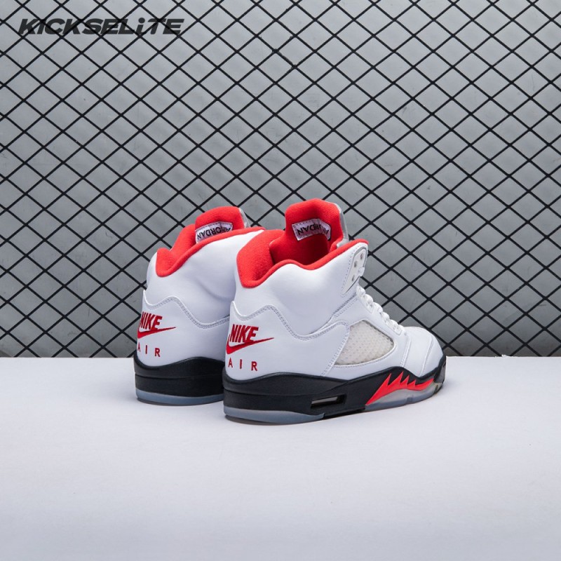 Jordan 5 Retro Fire Red Silver Tongue (2020) DA1911-102 Men's