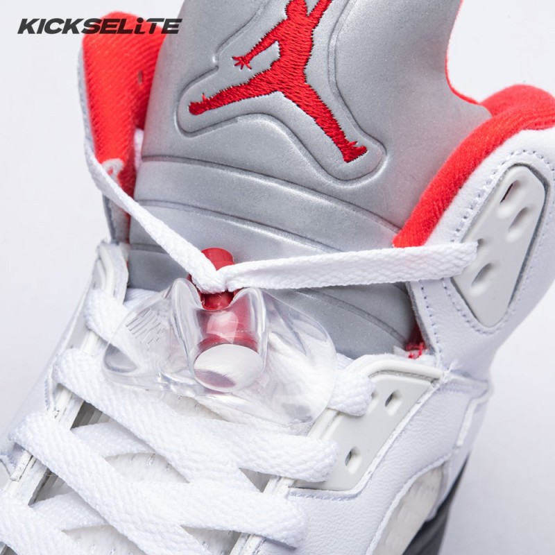 Jordan 5 Retro Fire Red Silver Tongue (2020) DA1911-102 Men's