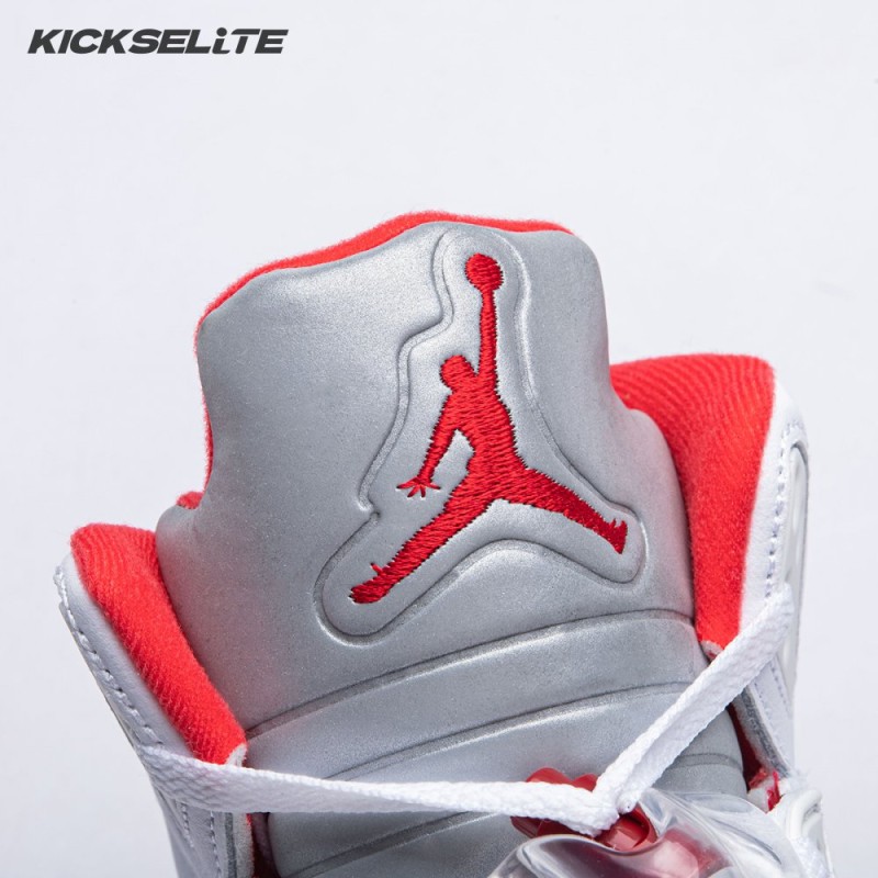 Jordan 5 Retro Fire Red Silver Tongue (2020) DA1911-102 Men's
