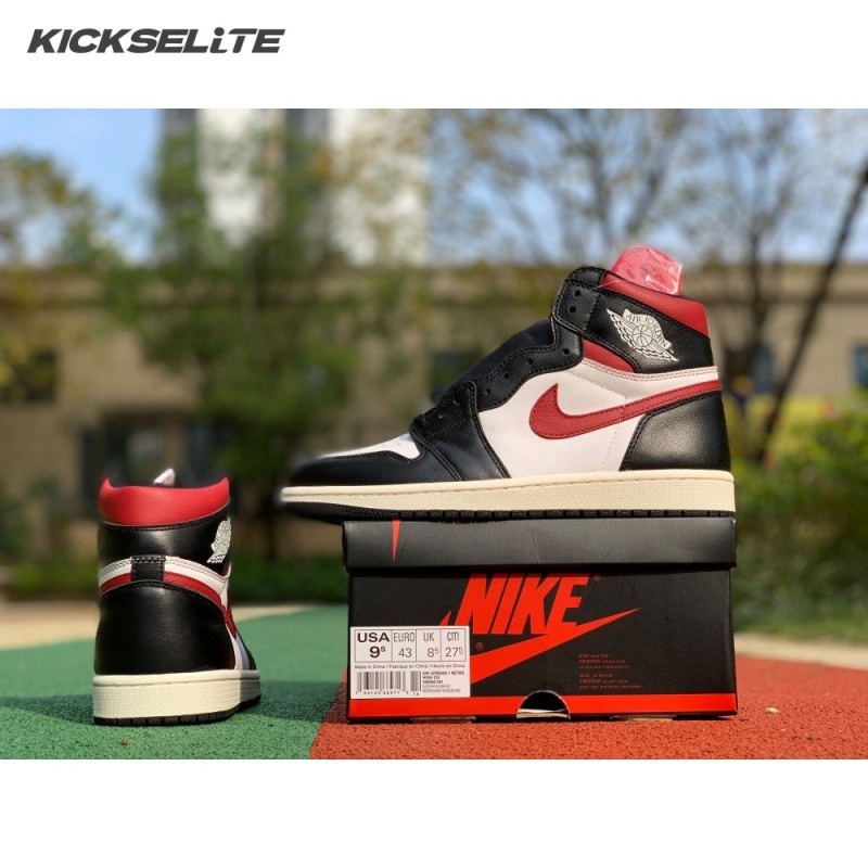 Jordan 1 Retro High Black Gym Red Men's