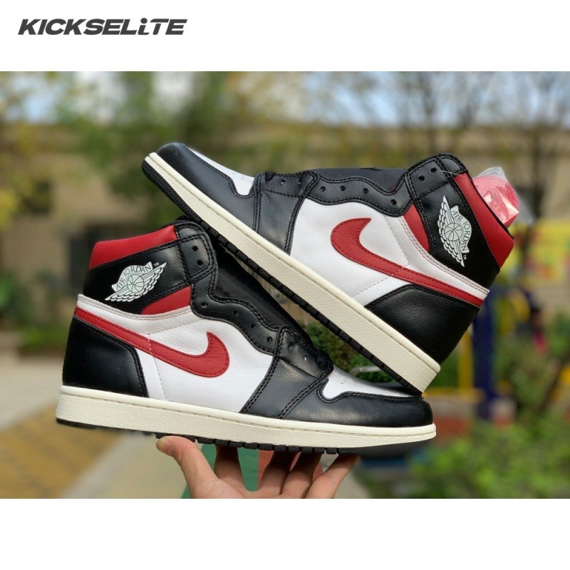 Jordan 1 Retro High Black Gym Red Men's