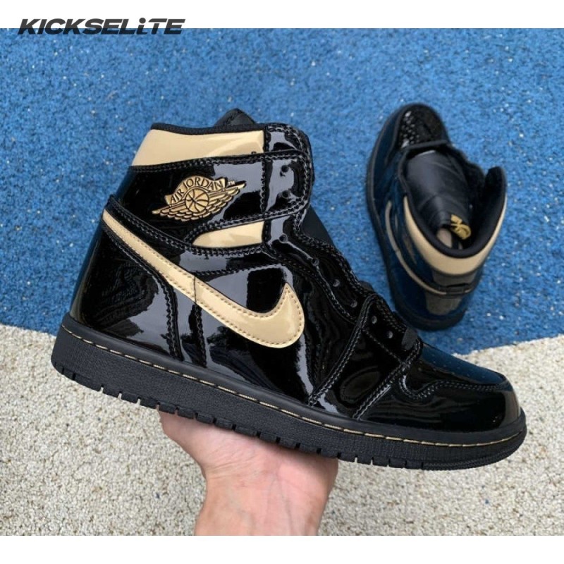 Jordan 1 Retro High Black Metallic Gold (2020) Unisex