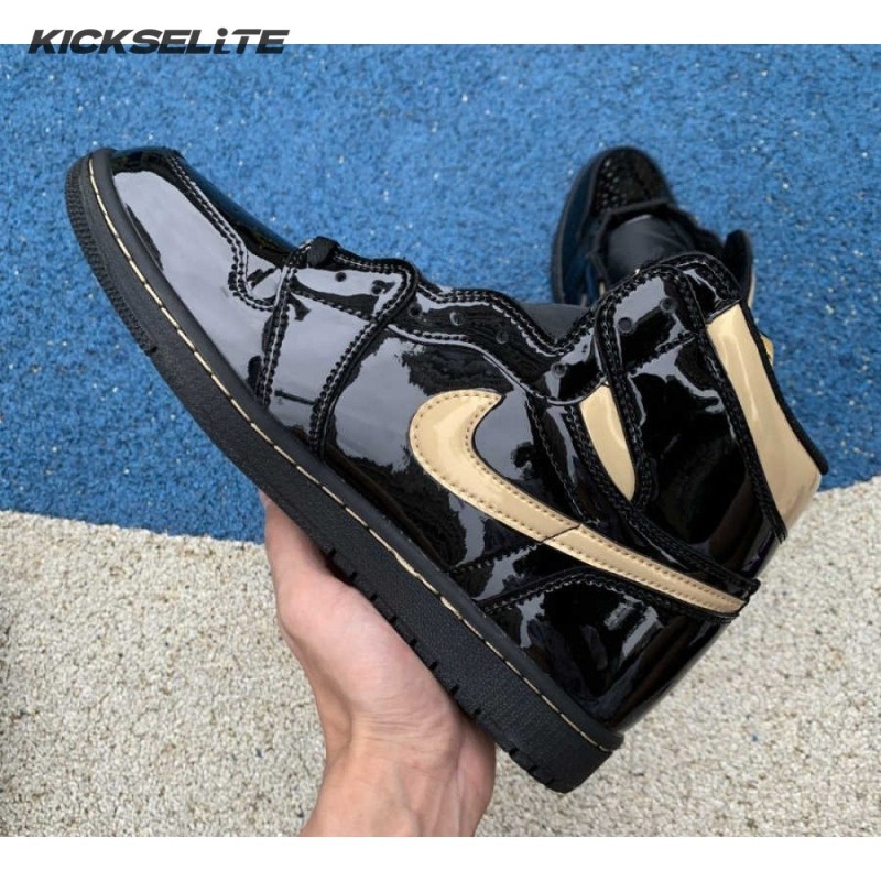 Jordan 1 Retro High Black Metallic Gold (2020) Unisex