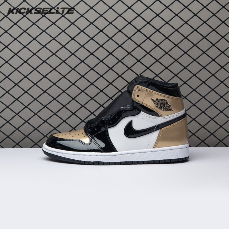 Jordan 1 Retro High NRG Patent Gold Toe Men's