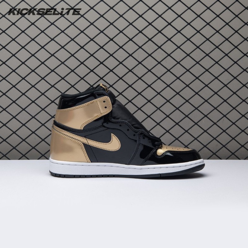 Jordan 1 Retro High NRG Patent Gold Toe Men's