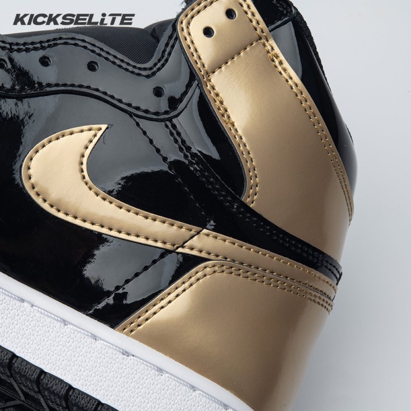 Jordan 1 Retro High NRG Patent Gold Toe Men's