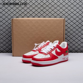 Nike Air Force 1 Low By Virgil Abloh White Red Men's