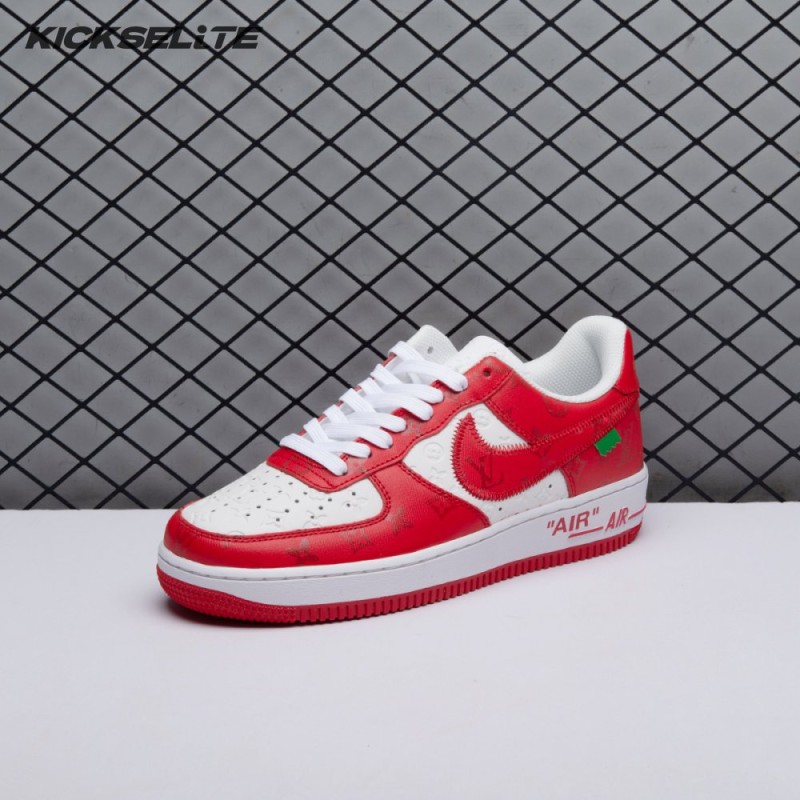 Nike Air Force 1 Low By Virgil Abloh White Red Men's