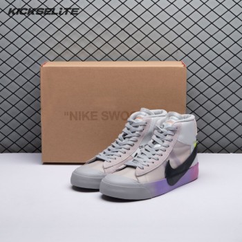 Nike Blazer Mid Off-White Wolf Grey Serena Queen AA3832-002 Unisex