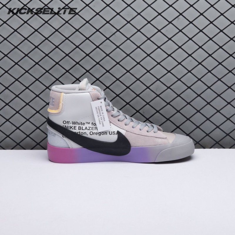 Nike Blazer Mid Off-White Wolf Grey Serena Queen AA3832-002 Unisex