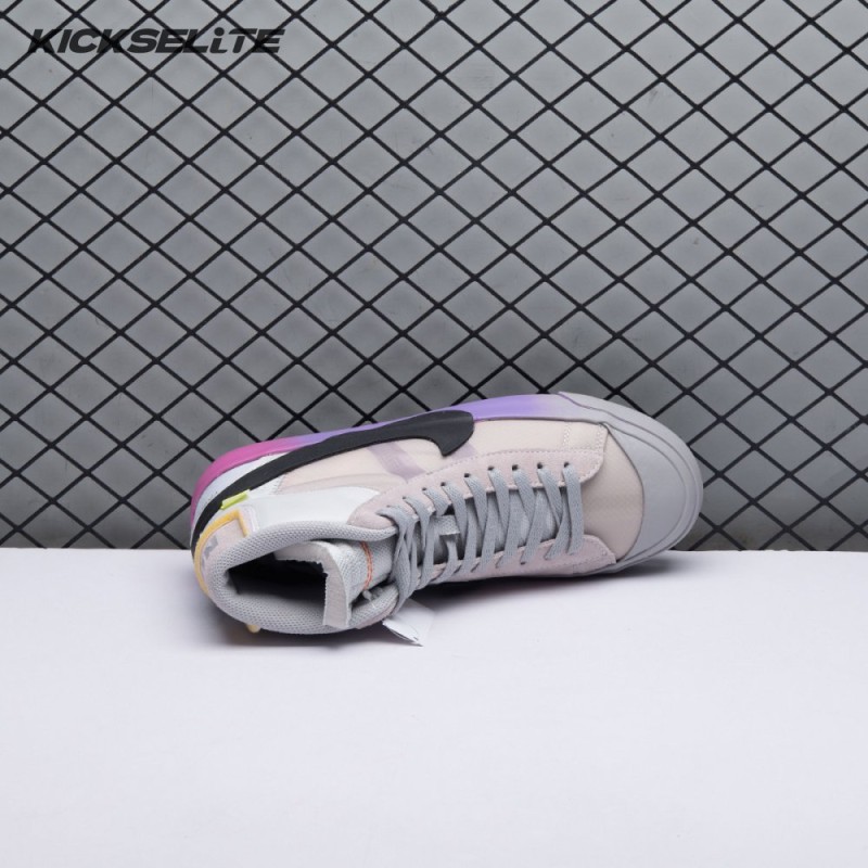 Nike Blazer Mid Off-White Wolf Grey Serena Queen AA3832-002 Unisex