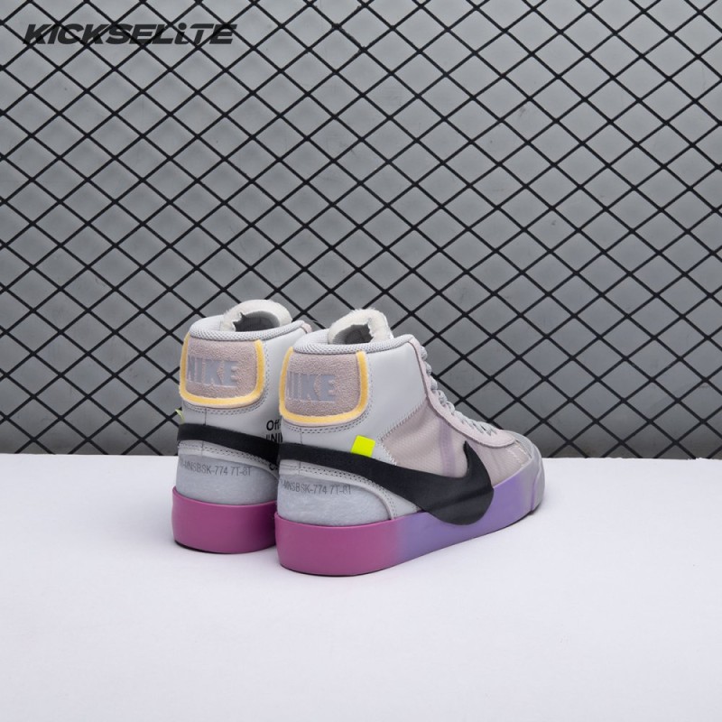 Nike Blazer Mid Off-White Wolf Grey Serena Queen AA3832-002 Unisex