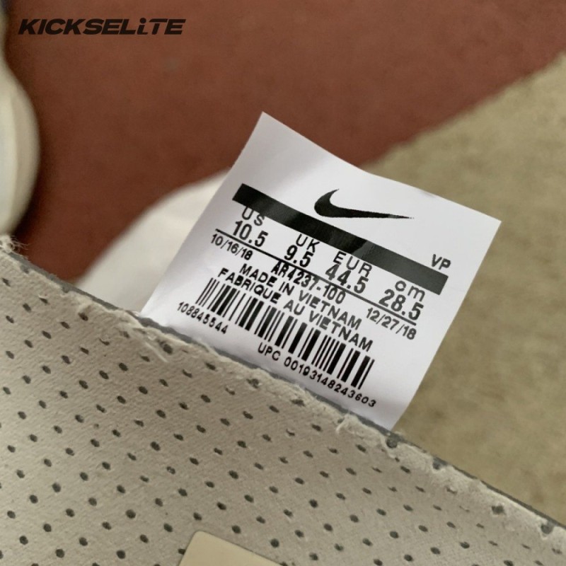 Nike Air Fear Of God 1 Sail Black Men's