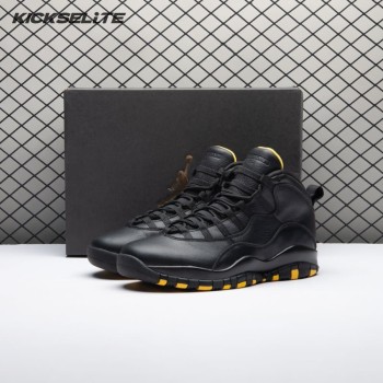 Air Jordan 10 Black Yellow HJ6779-001 Men's