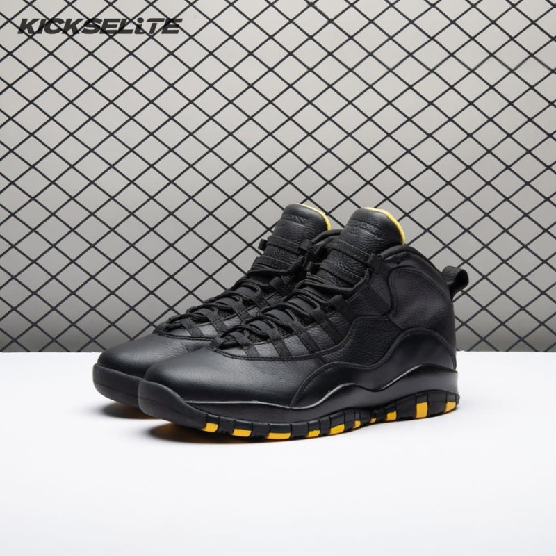 Air Jordan 10 Black Yellow HJ6779-001 Men's