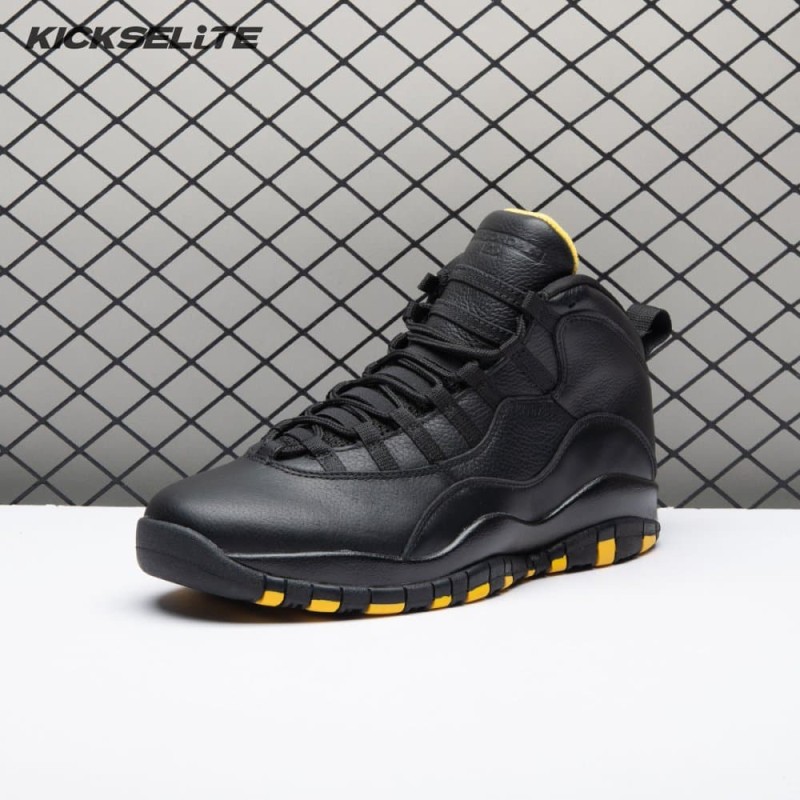 Air Jordan 10 Black Yellow HJ6779-001 Men's