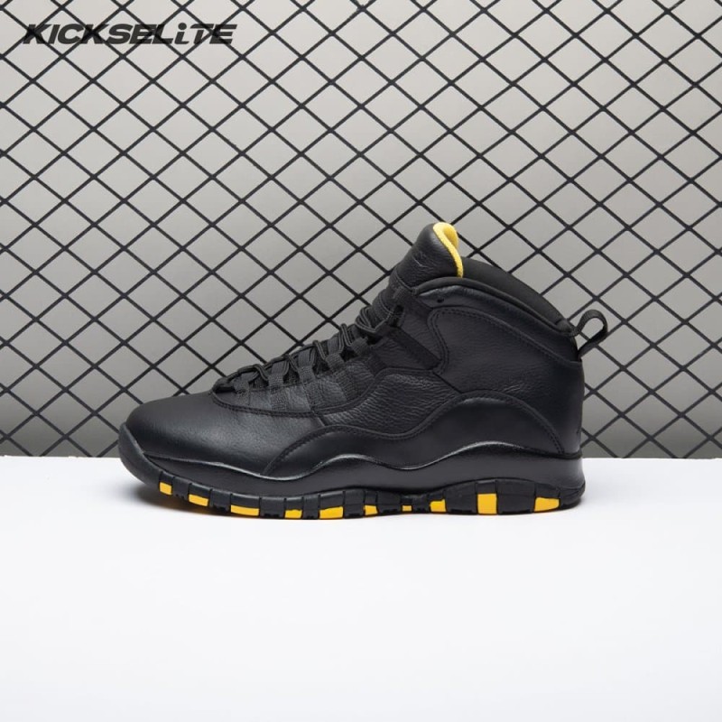 Air Jordan 10 Black Yellow HJ6779-001 Men's