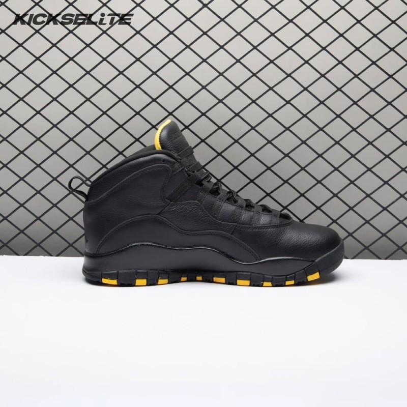 Air Jordan 10 Black Yellow HJ6779-001 Men's