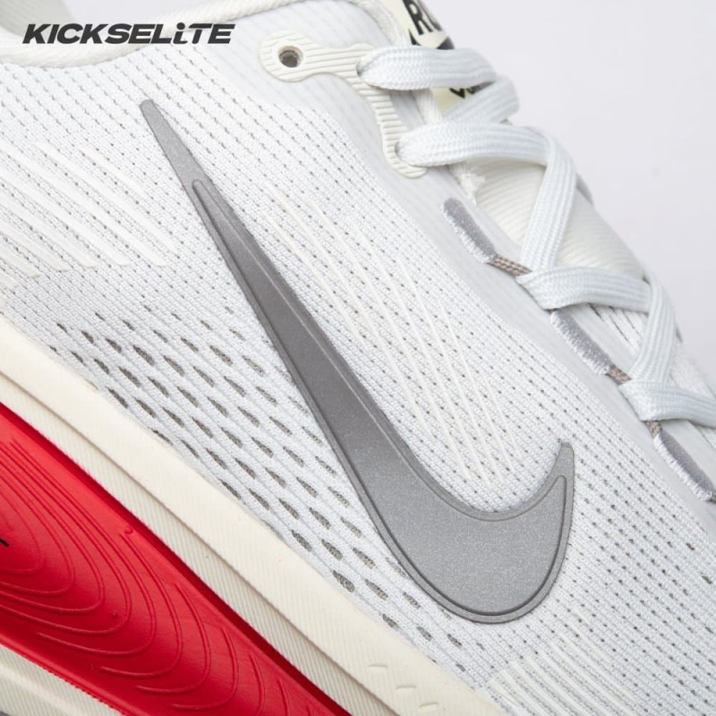 Nike Vomero 18 Platinum Tint Siren Red Light Smoke Grey Metallic Pewter HM6803-001 Unisex Nike Vomero 18 Platinum Tint Siren Red Light Smoke Grey Metallic Pewter HM6803-001 Unisex