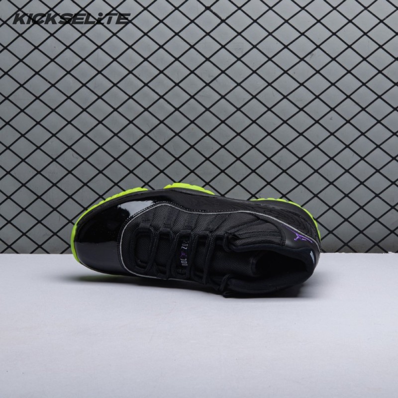 Air Jordan 11 GS Black Barely Volt Men's