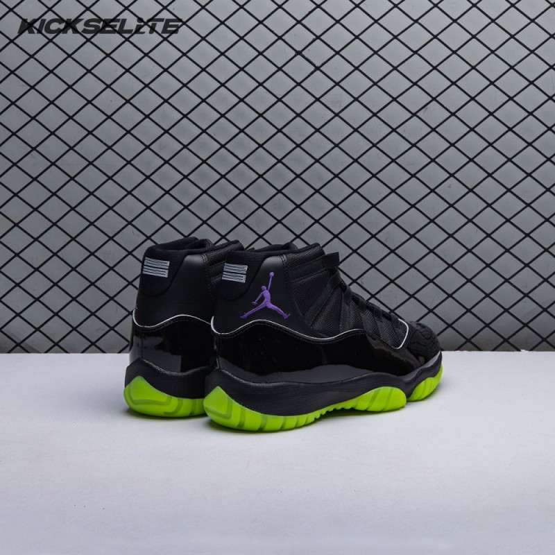 Air Jordan 11 GS Black Barely Volt Men's