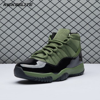 Air Jordan 11 Retro Army Green Black CT8012 300 Men's Air Jordan 11 Retro Army Green Black CT8012 300 Men's