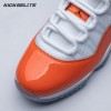 Air Jordan 11 Retro High 72-10 White Orange Men's