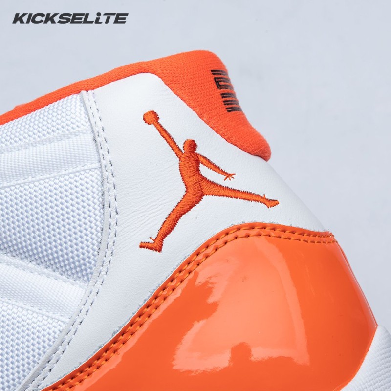 Air Jordan 11 Retro High 72-10 White Orange Men's