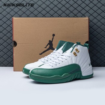 Air Jordan 12 White Green Men's