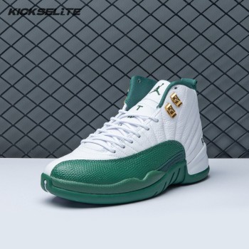 Air Jordan 12 White Green Men's
