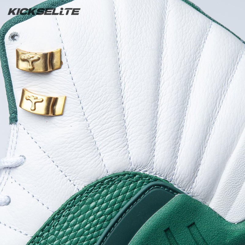 Air Jordan 12 White Green Men's