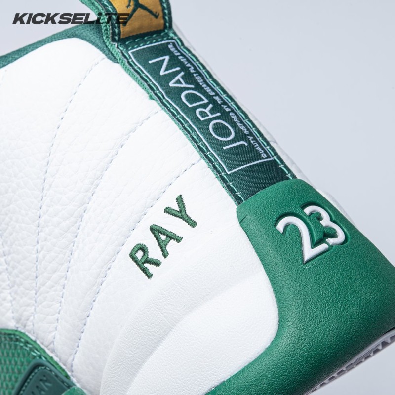 Air Jordan 12 White Green Men's