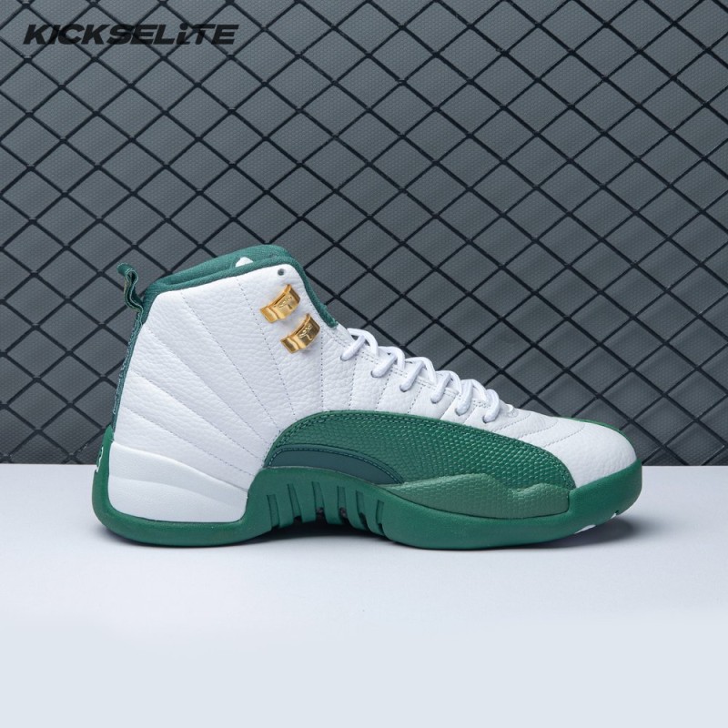 Air Jordan 12 White Green Men's
