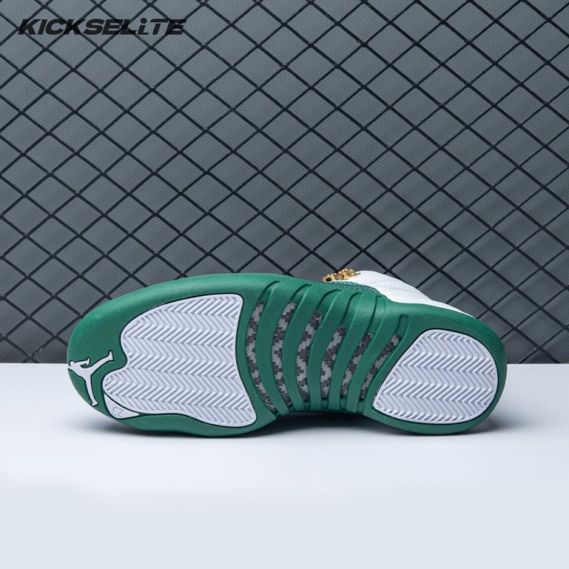 Air Jordan 12 White Green Men's
