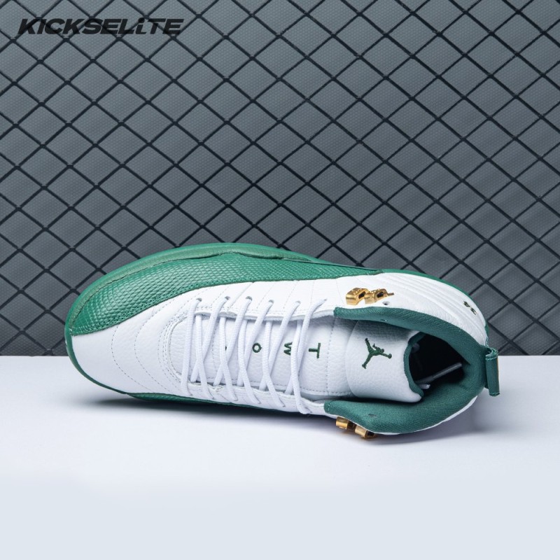 Air Jordan 12 White Green Men's