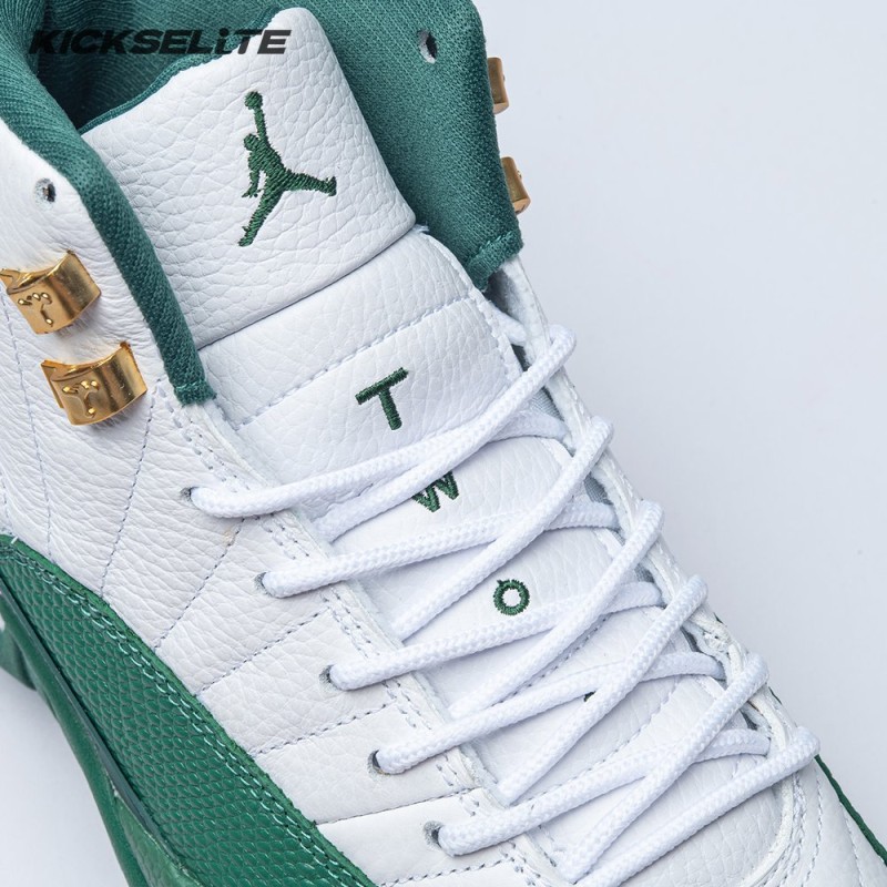 Air Jordan 12 White Green Men's