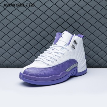 Air Jordan 12 White Purple Men's
