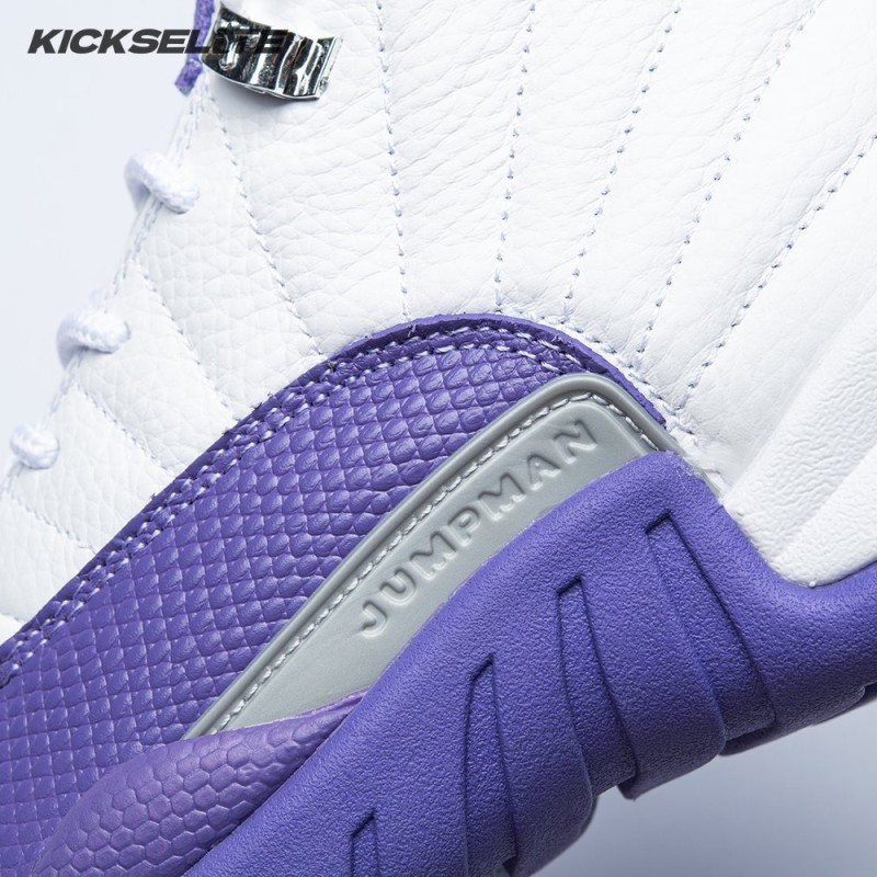 Air Jordan 12 White Purple Men's