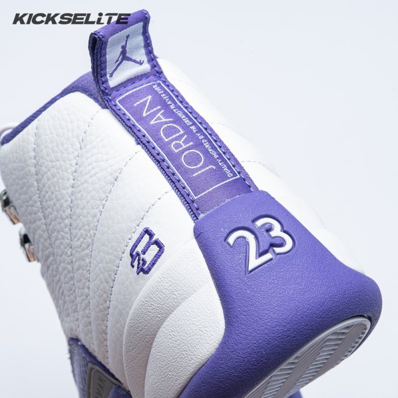 Air Jordan 12 White Purple Men's