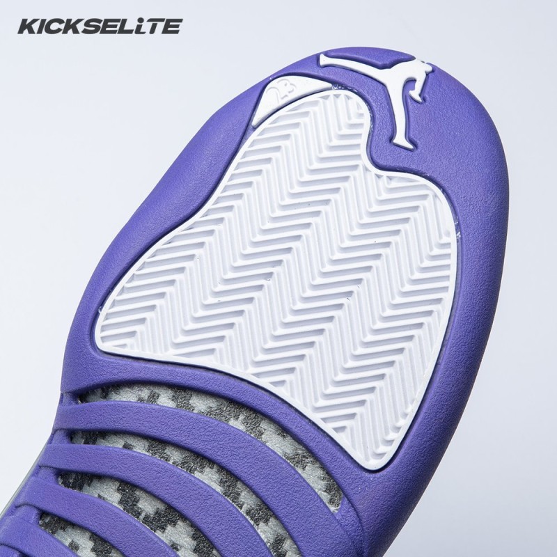 Air Jordan 12 White Purple Men's