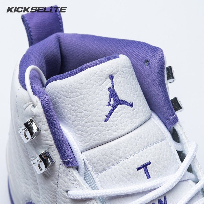 Air Jordan 12 White Purple Men's