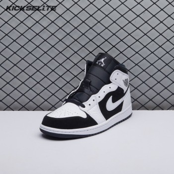 Air Jordan 1 Mid White Black Unisex