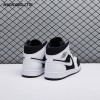 Air Jordan 1 Mid White Black Unisex