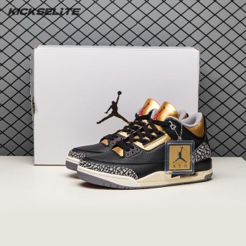 Air Jordan 3 Black Gold Men's